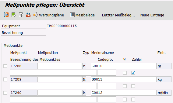Messpunkte setzen 2