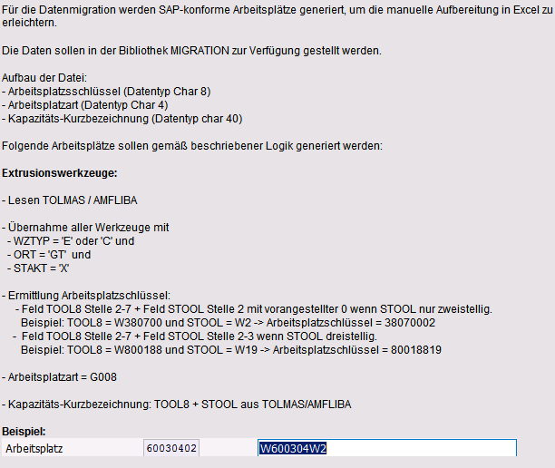 Werkzeugarbeitsplätze Extrusion Logik