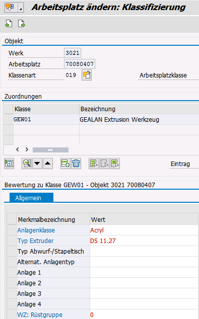 Klassifizierung Werkzeug 1